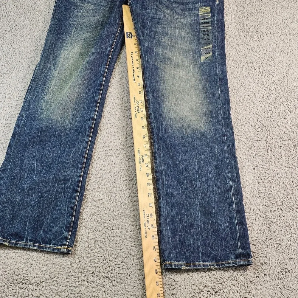 American Eagle Original Straight Jeans Mens 30x30 Blue Medium Vintage Wash Denim